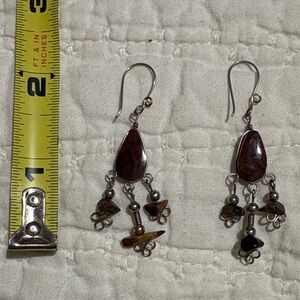Artisan Dangle Tiger’s Eye Earrings